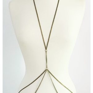 Demi - Antiqued Brass Body Chain (Double Hip) - Subject II Change